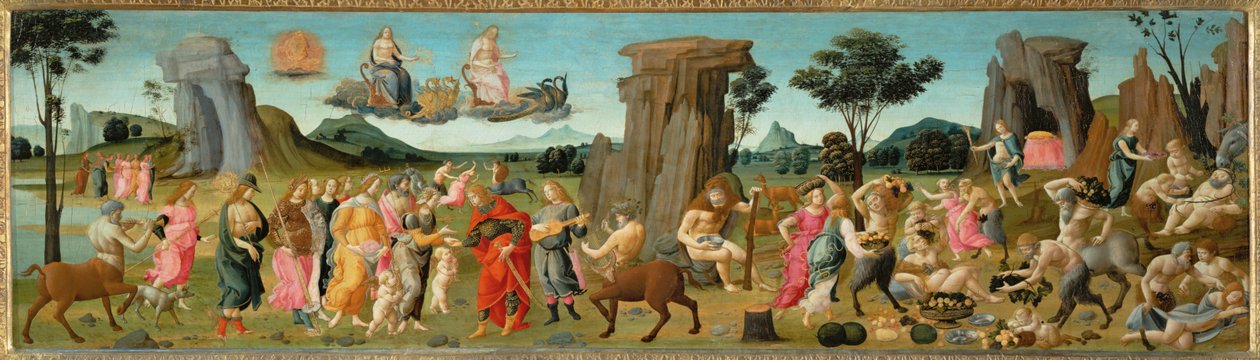 Ślub Tetydy i Peleusa, rodziców Achillesa ... autorstwa Bartolomeo di Giovanni