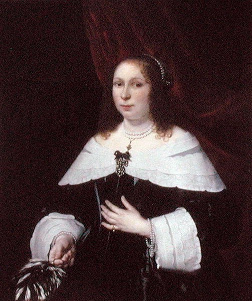 Dama w czerni, ok. 1640 (olej na płótnie) autorstwa Bartolomeus van der Helst