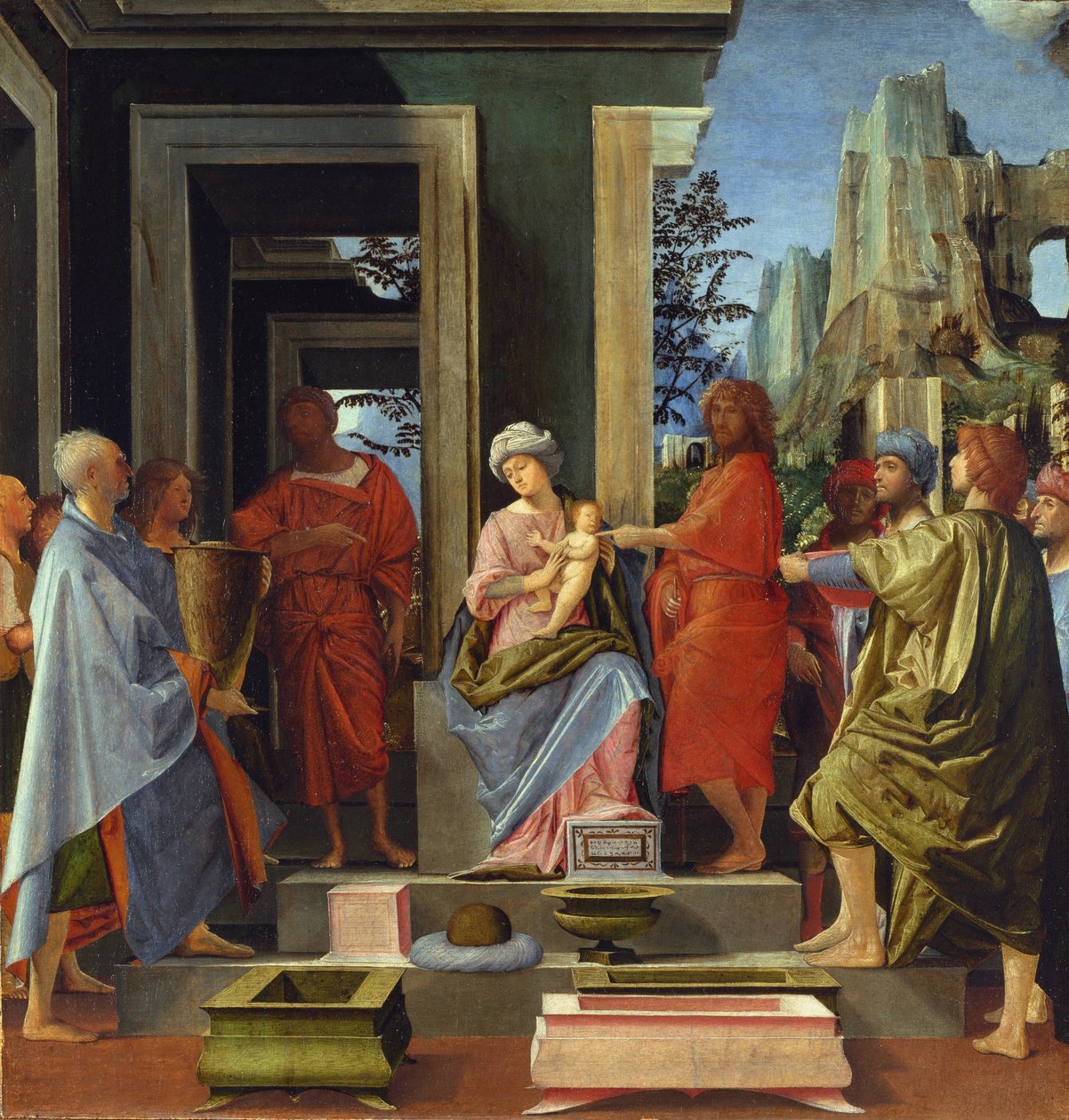 Adoracja Królów, ok. 1500 autorstwa Bartolommeo Suardi Bramantino
