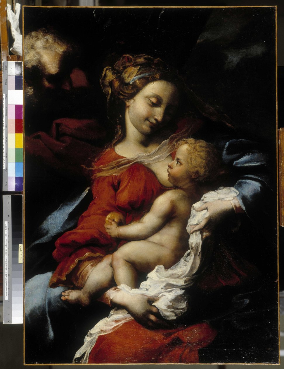 Święta Rodzina (olej na płótnie) autorstwa Bartolommeo Biscaino