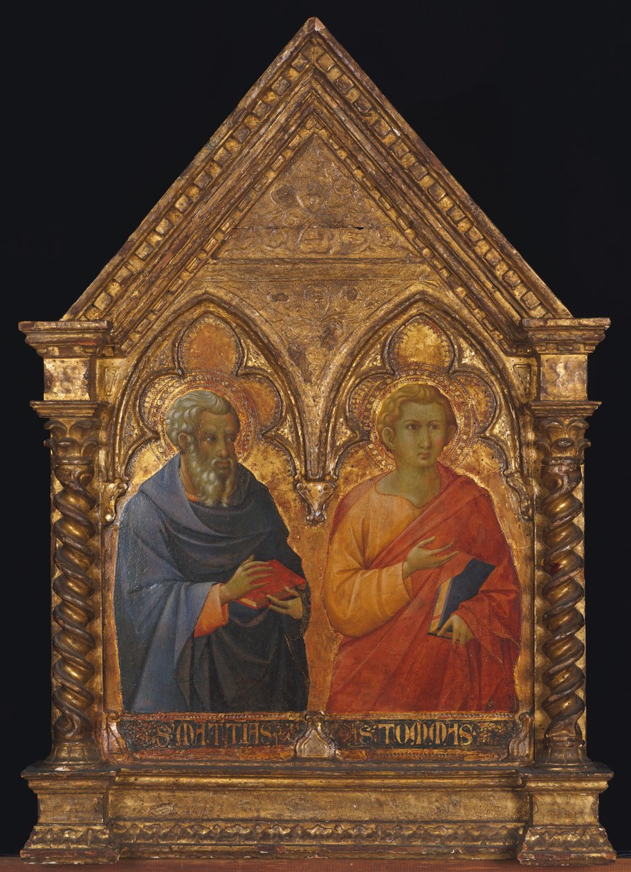 Święci Maciej i Tomasz, ca. 1350. autorstwa Bartolommeo Bulgarini