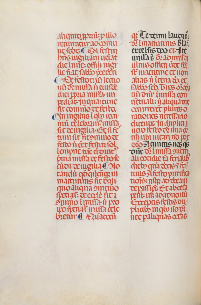 Mszał: Fl. 173v: Muzyka na Alleluja itd. na początku Wielkanocy, 1469. autorstwa Bartolommeo Caporali