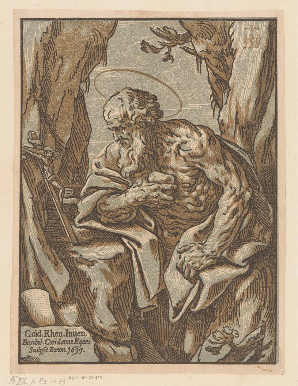 Święty Hieronim na pustkowiu autorstwa Bartolommeo Coriolano