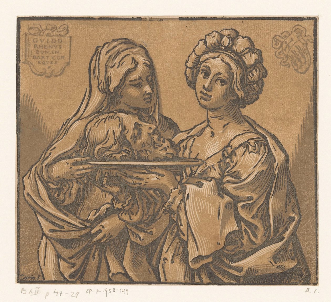Herodiada i Salome z głową Jana Chrzciciela autorstwa Bartolommeo Coriolano