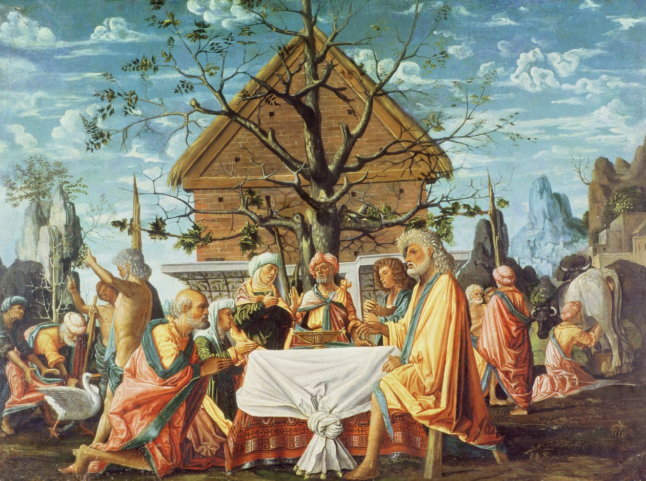 Filemon i Baucis, ok. 1500 autorstwa Bartolommeo Suardi Bramantino