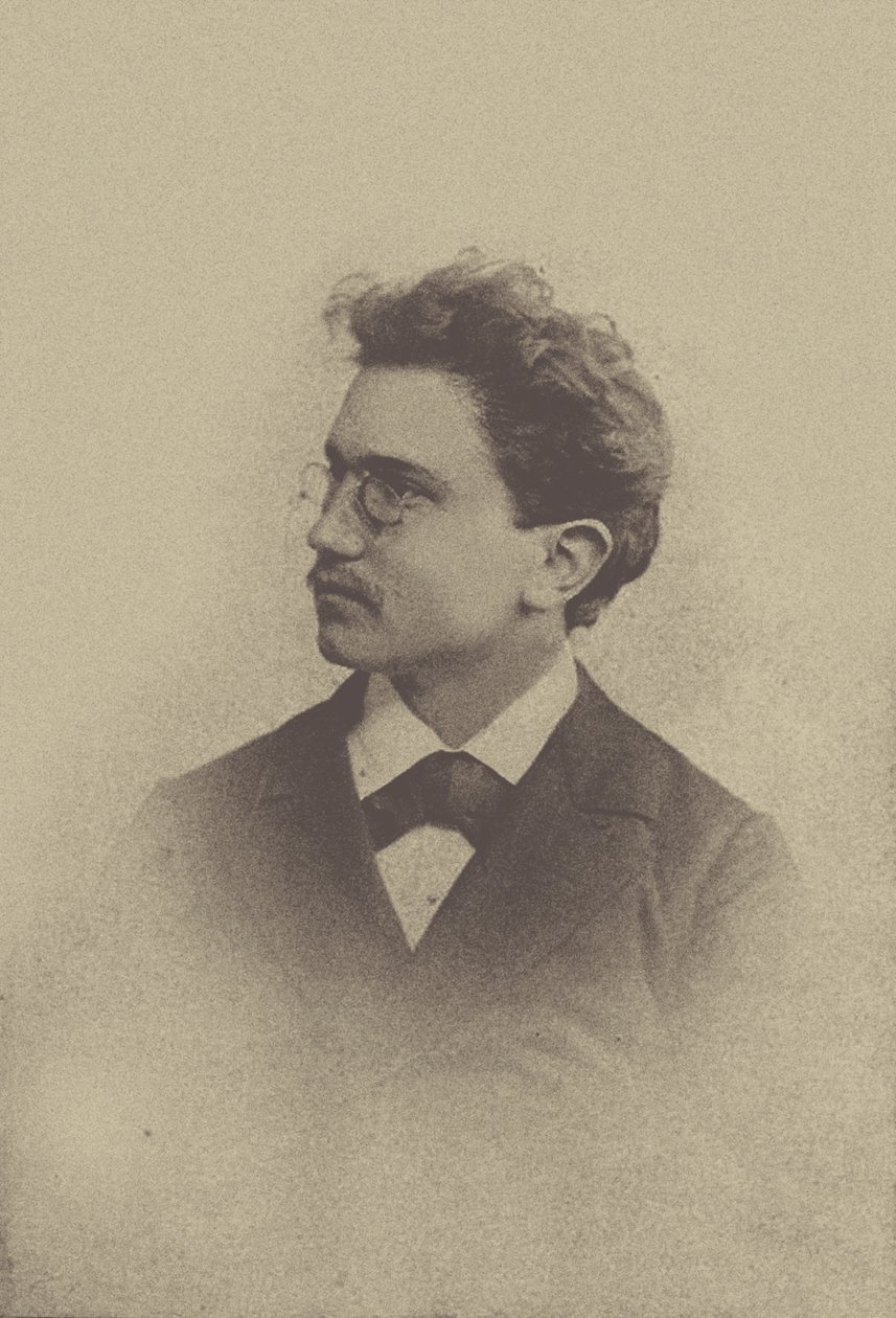 Portret kompozytora Hansa Hubera 1852-1921, 1898. autorstwa Basel . Photo studio Taescher and