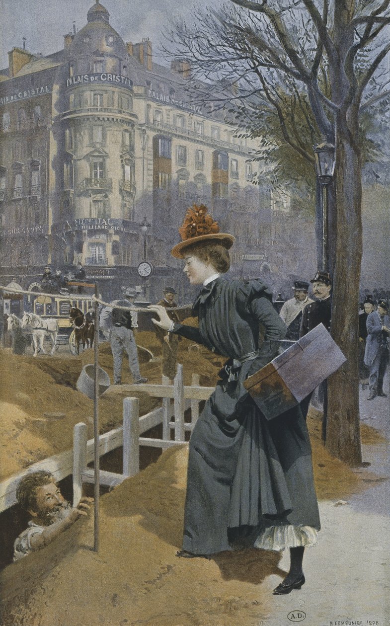 Dziewczyna na posyłki z Paryża, 1898 autorstwa Basile Lemeunier