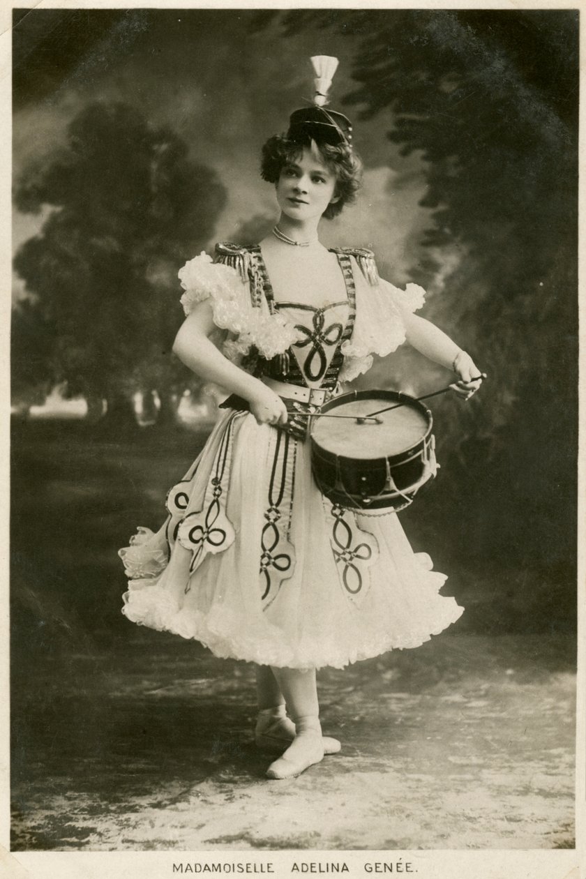 Adelina Genee, urodzona w Danii brytyjska tancerka baletowa, ok. 1906. autorstwa Bassano Studio