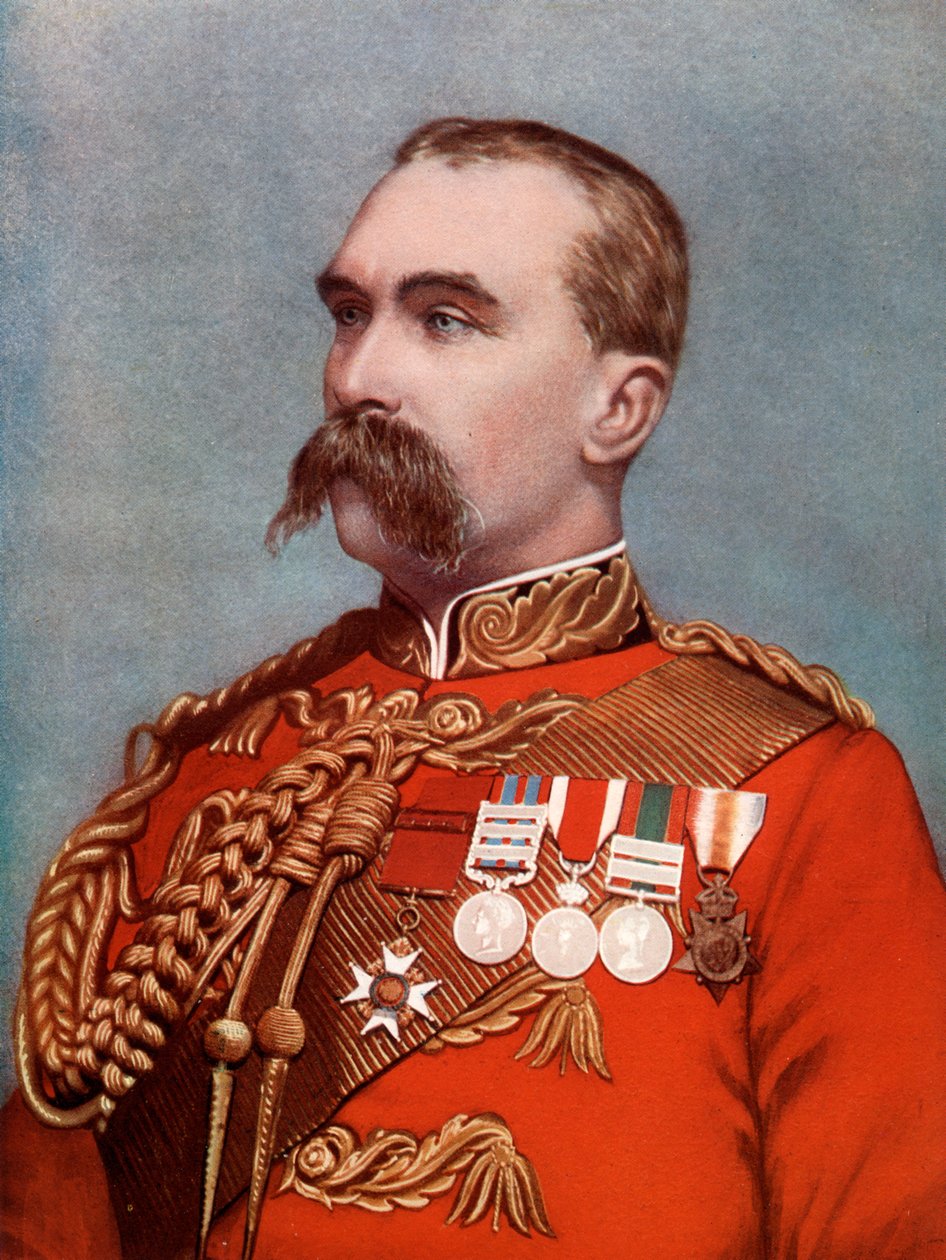 Generał porucznik Alfred Gaselee, dowodzący siłami brytyjskimi w Chinach, 1902. autorstwa Bassano Studio