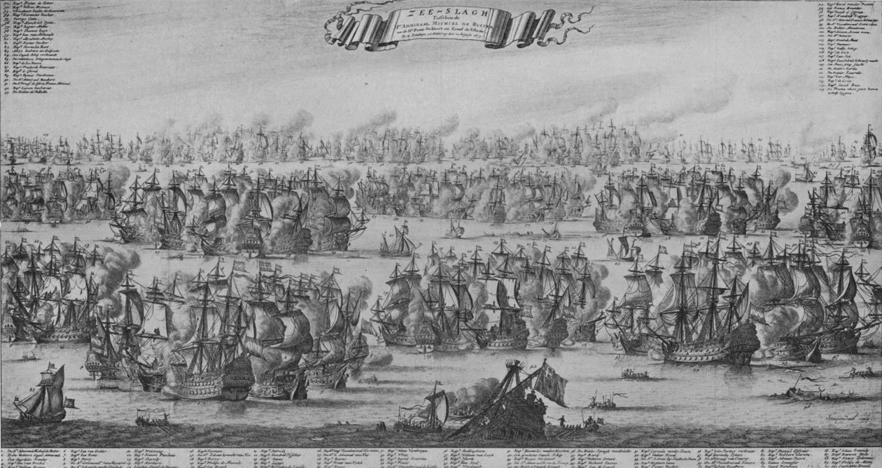 „Bitwa pod Texel”, c1700 autorstwa Bastiaen Stopendael