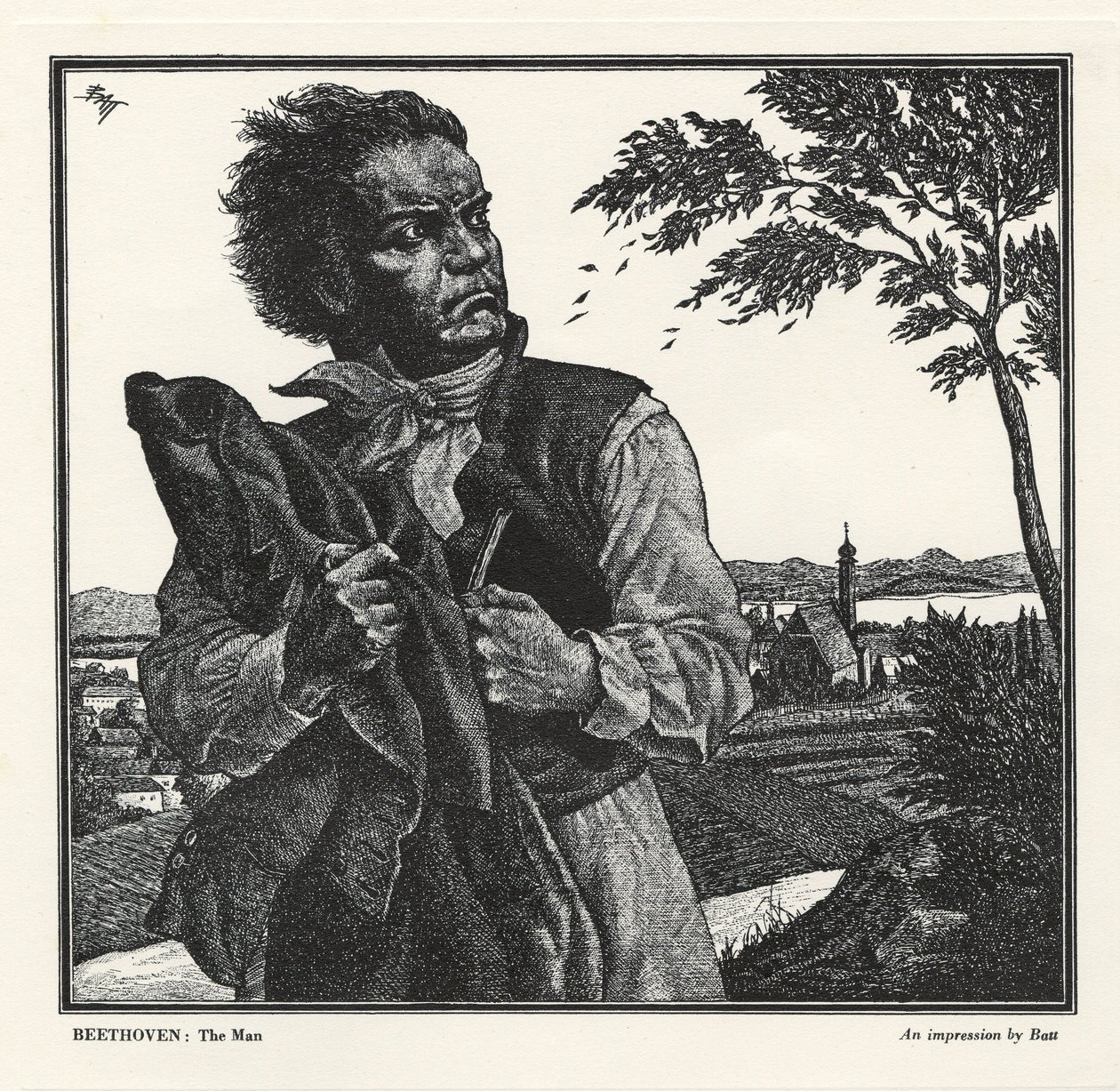 Ludwig van Beethoven autorstwa Batt