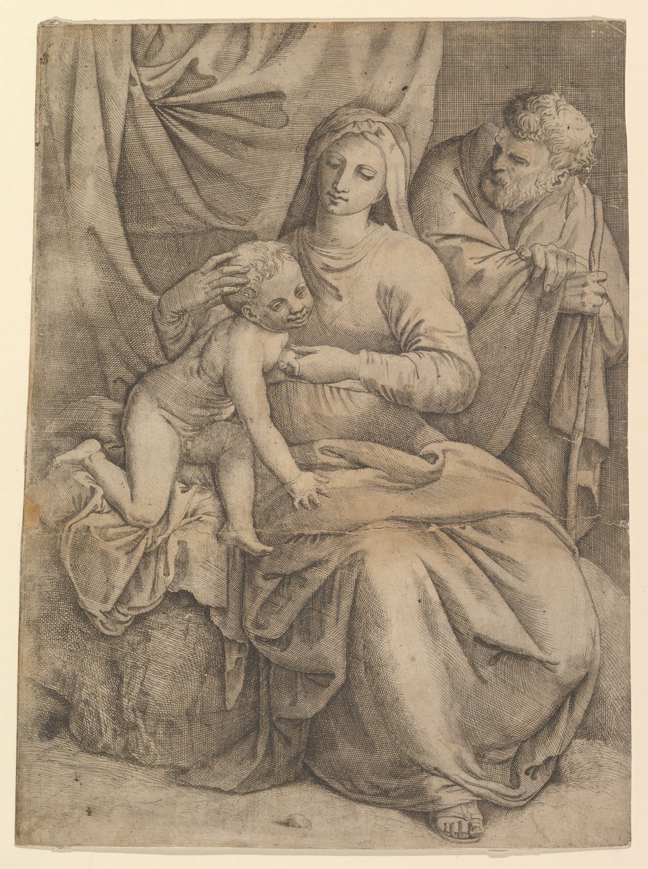 Święta Rodzina, 1510-61. autorstwa Battista Franco Veneziano