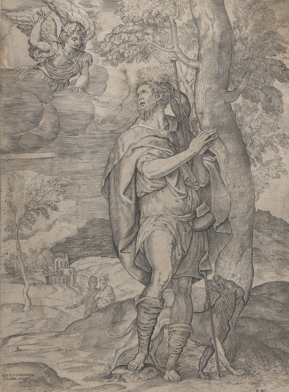 Św. Roch, 1535-73. autorstwa Battista del Moro