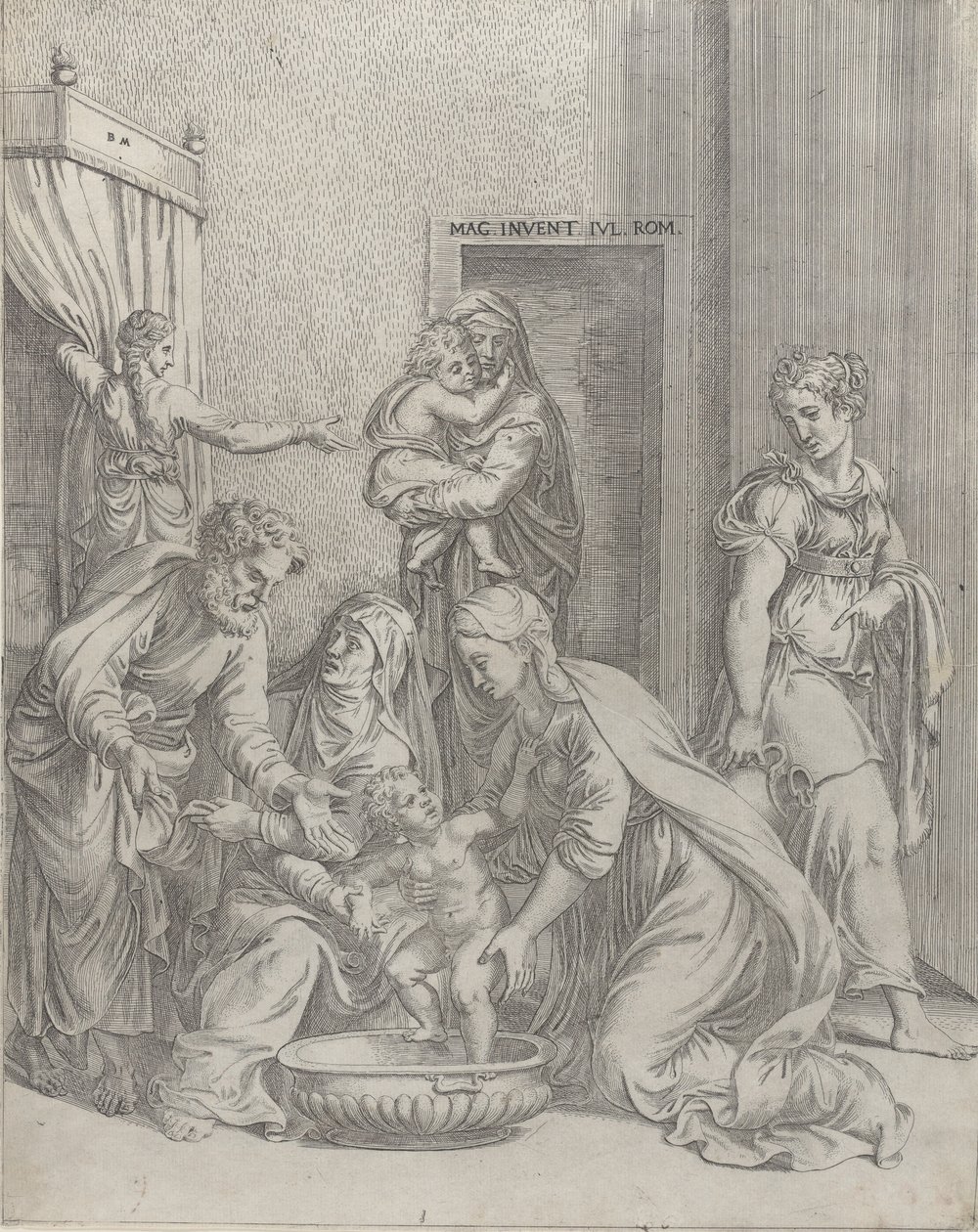 Święta Rodzina, 1535-73., 1535-73. autorstwa Battista del Moro