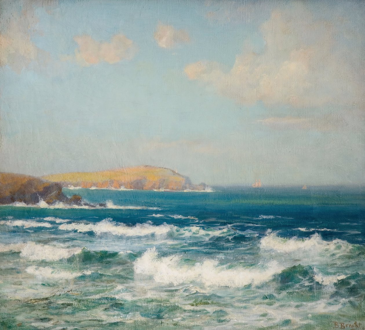 Trevose Head, Kornwalia, 1900-1940. autorstwa Beatrice Bright