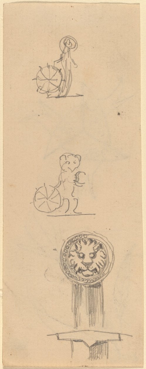 Arkusz szkiców [recto] autorstwa Beatrice Godwin Whistler