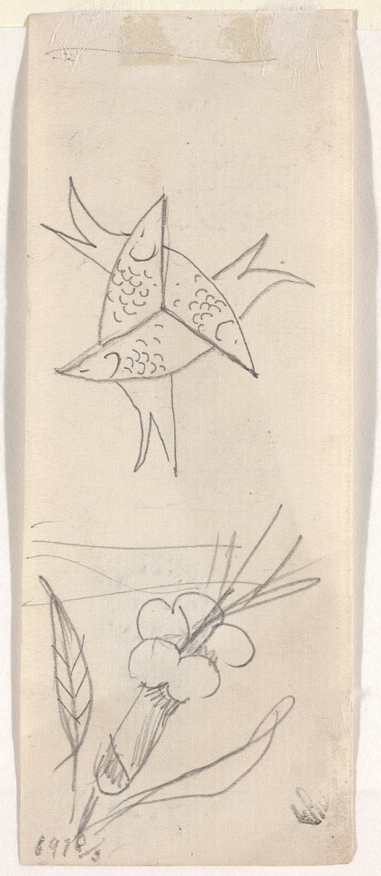 Arkusz szkiców [verso] autorstwa Beatrice Godwin Whistler