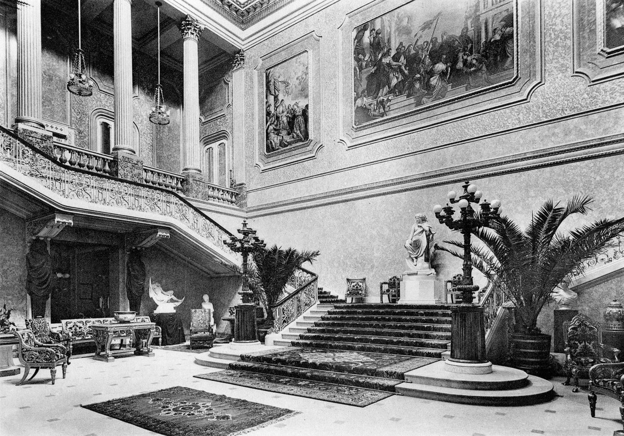 Wielka sala, Stafford House, 1908. autorstwa Bedford Lemere and Company