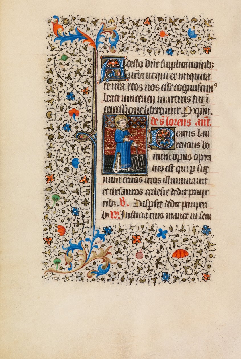 Saint Lawrence z siatką autorstwa Bedford Master