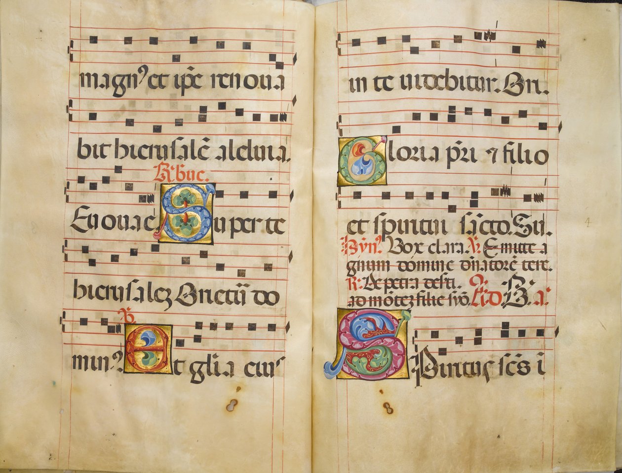 Antyfonarz benedyktyński, ok. br. 1467-70. autorstwa Belbello da Pavia