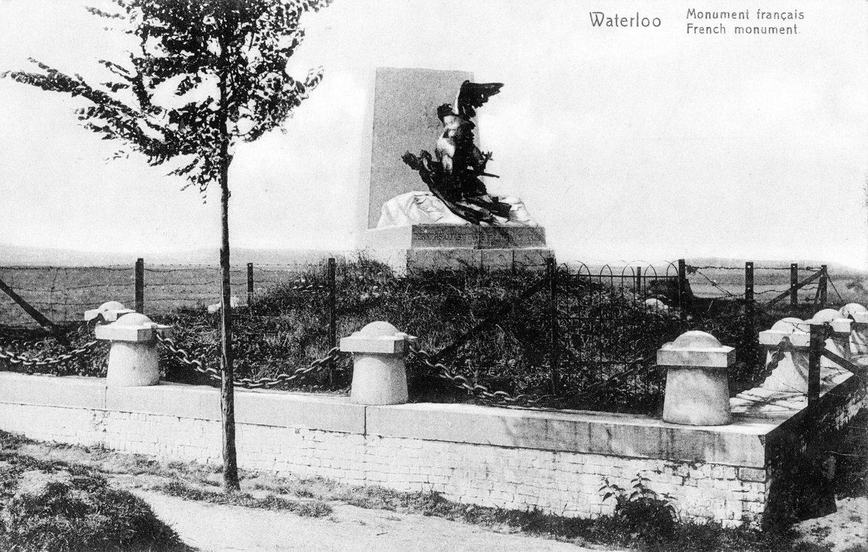 Francuski Pomnik Bitwy pod Waterloo, pocztówka pamiątkowa, ok. 1912 (fotolit) autorstwa Belgian Photographer