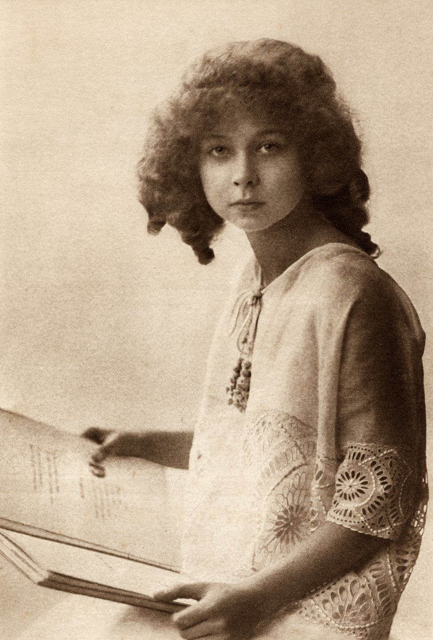 Księżniczka Marie José z Belgii, z książki Księżniczka Marie-Josés dla dzieci, opublikowana w 1916 r. autorstwa Belgian Photographer