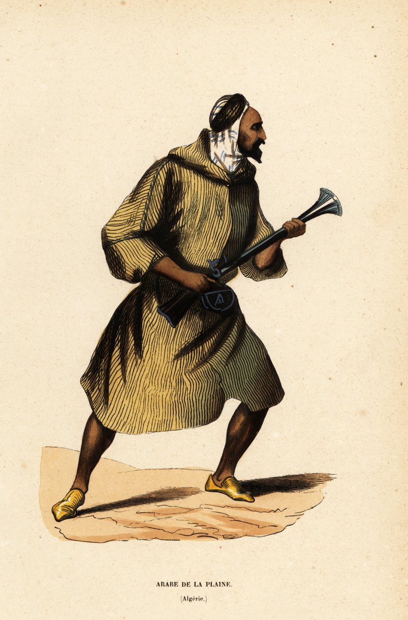 Arab z równin lub arabski wódz pustyni, Algieria autorstwa Belgian School