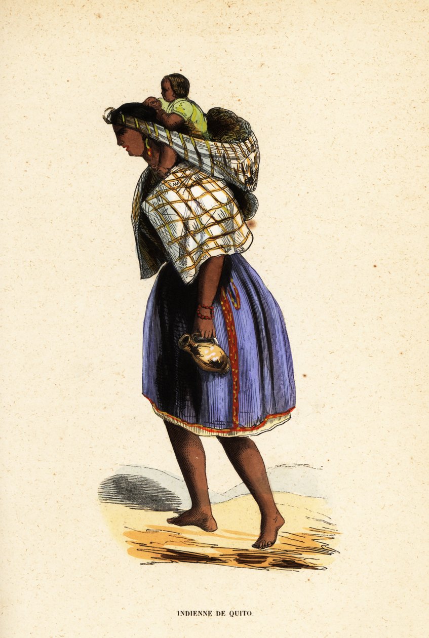 Rdzenna Amerykanka z Quito, Ekwador autorstwa Belgian School