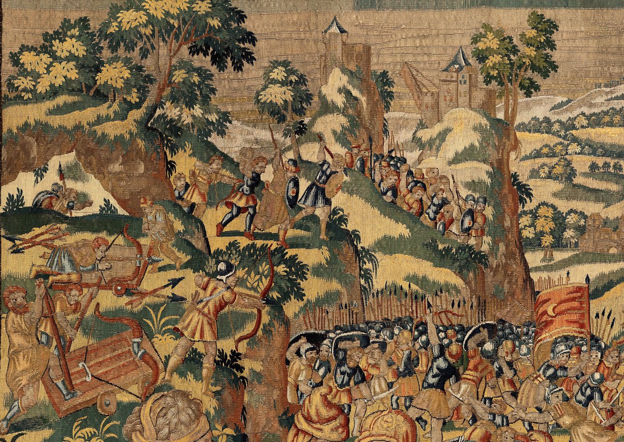 Historia Cyrusa II Wielkiego, ok. 1590 (gobelin) autorstwa Belgian School