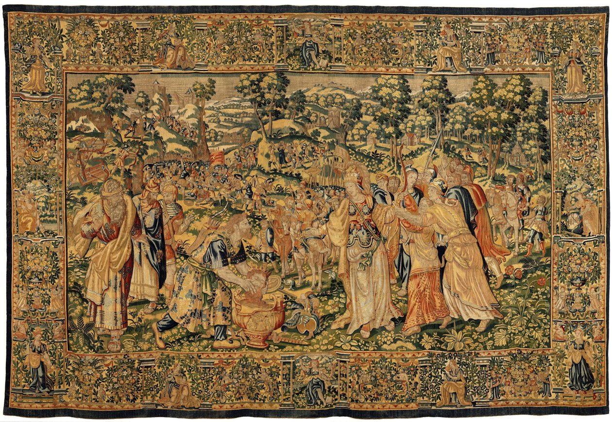 Historia Cyrusa II Wielkiego, ok. 1590 (gobelin) autorstwa Belgian School