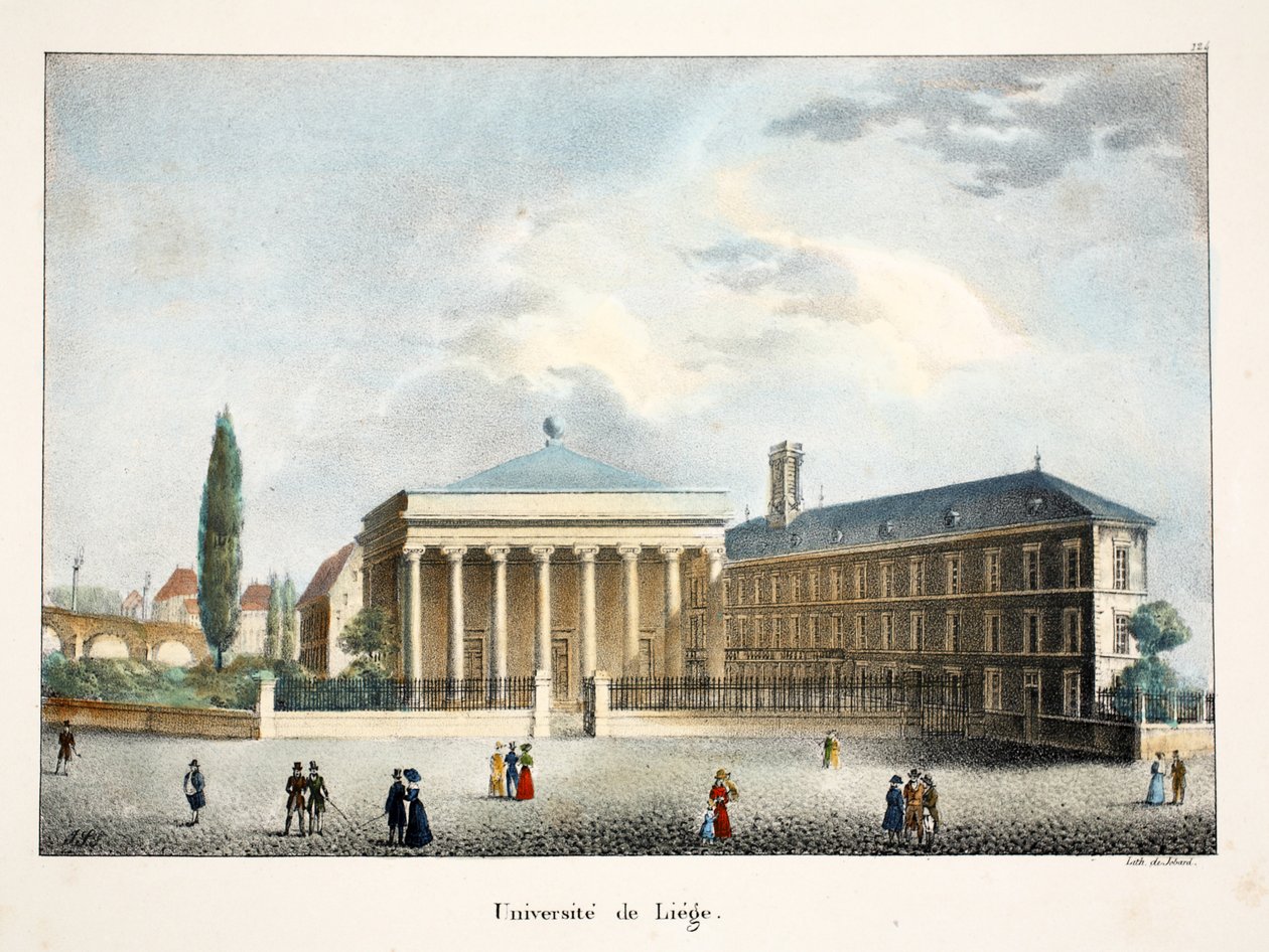 Uniwersytet w Liege, c.1895 (fotochrom) autorstwa Belgian School