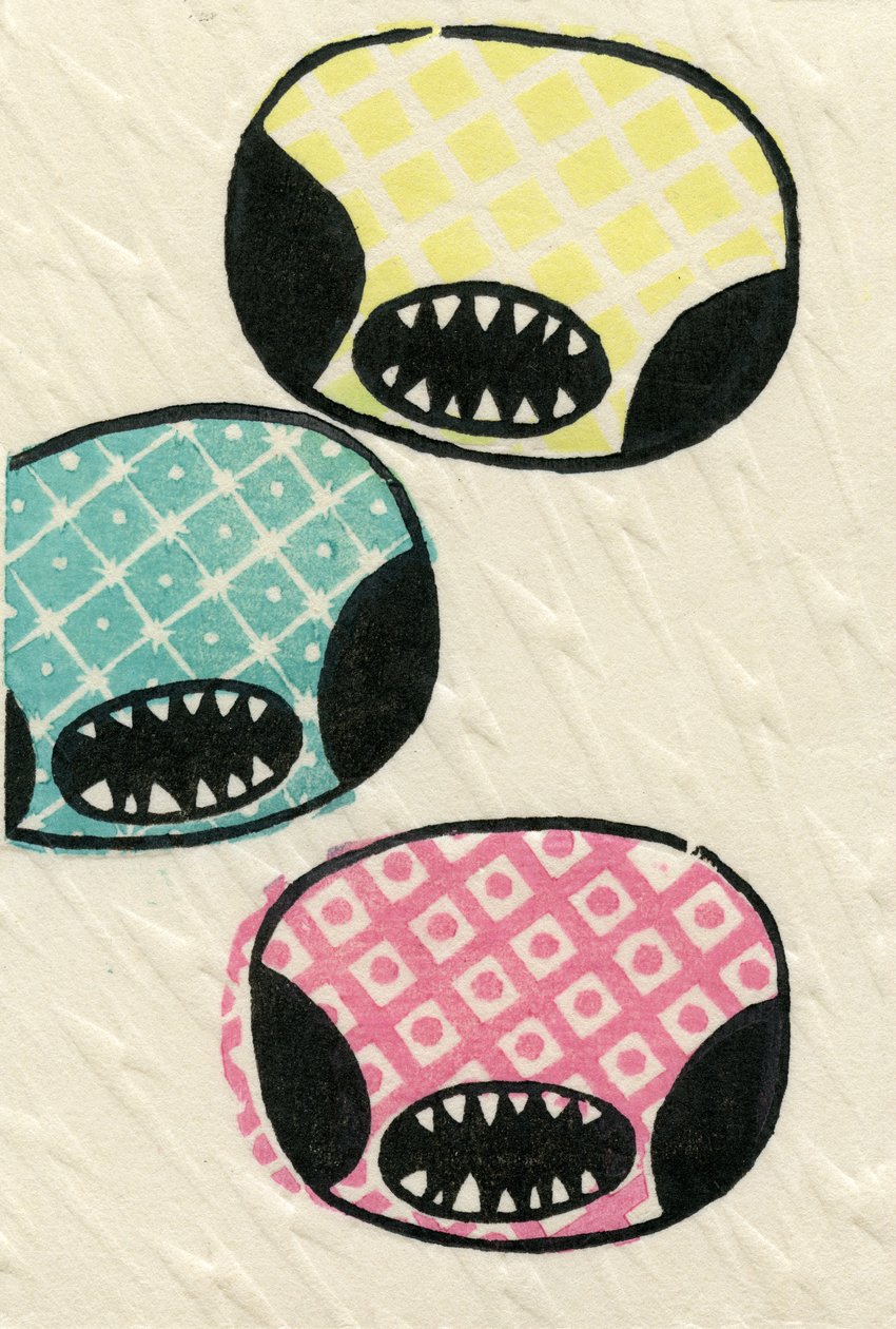 China Monsters, 2012 (drzew na washi) autorstwa Bella Larsson