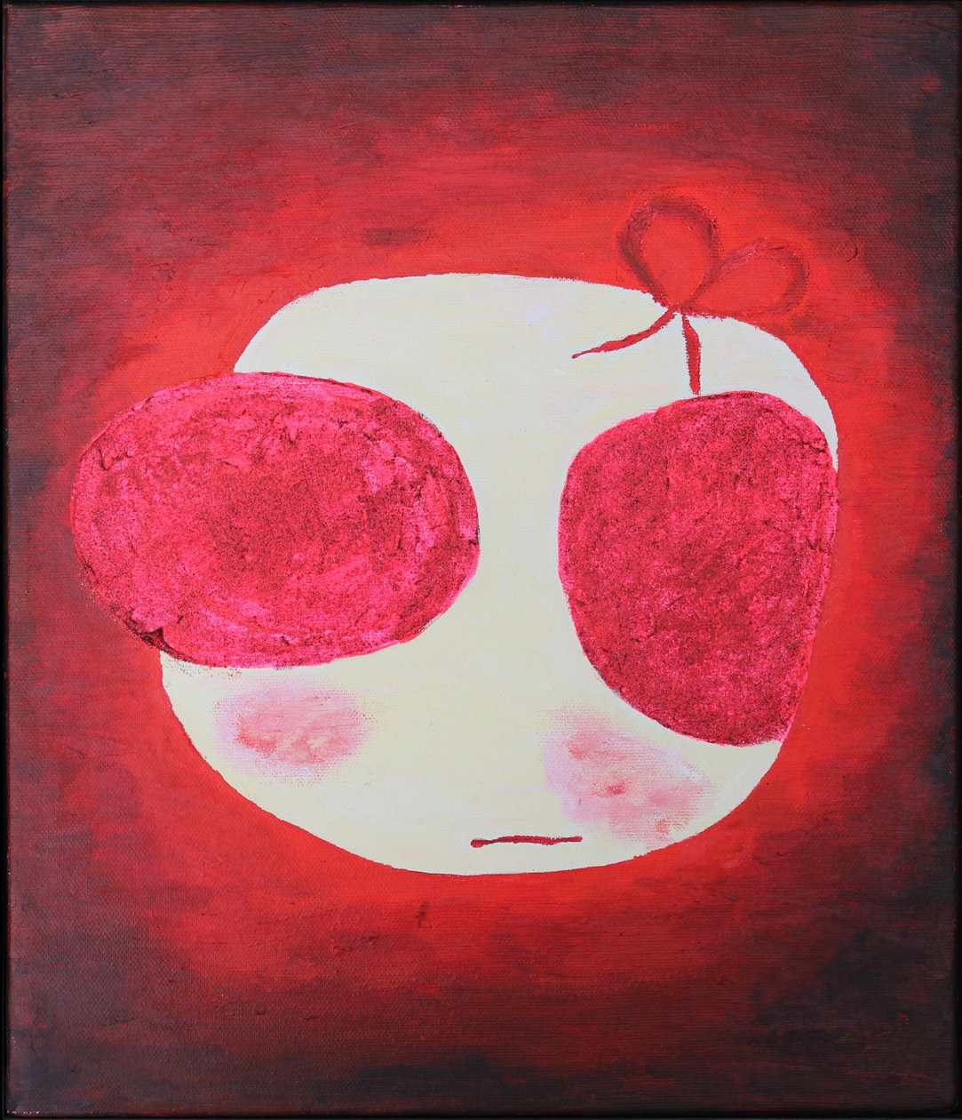 Saint Violet, 2004 (olej i brokat na płótnie) autorstwa Bella Larsson