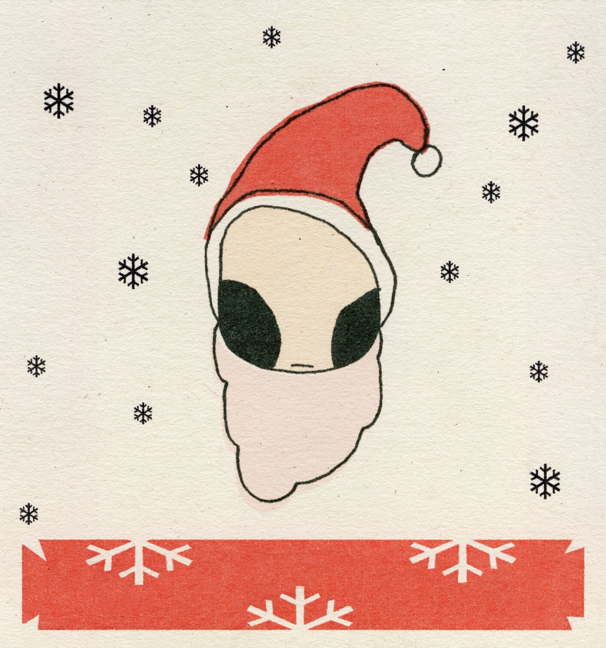Santa Disguise, 2008, (druk cyfrowy na papierze) autorstwa Bella Larsson