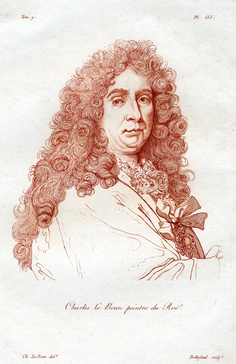 Charles le Brun, francuski malarz epoki baroku, XIX wiek. autorstwa Bellefond