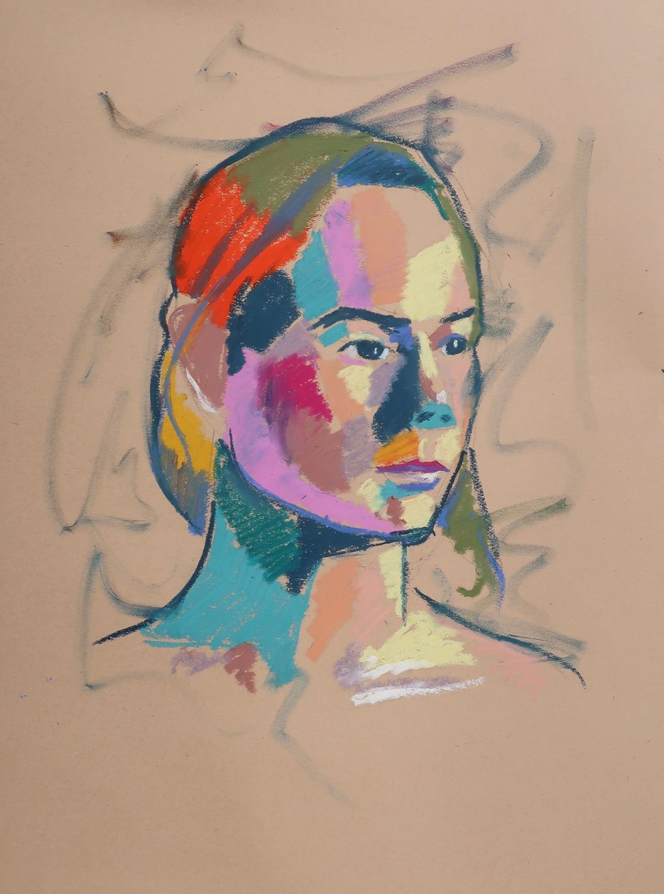 Color Study 17, 2023 (pastel na papierze) autorstwa Ben Benet