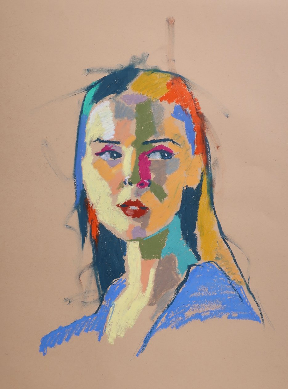 Color Study 20, 2023 (pastel na papierze) autorstwa Ben Benet