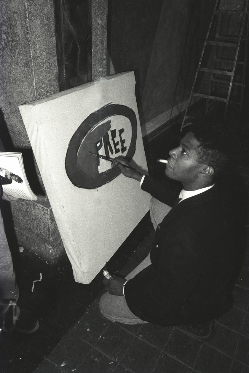 Obraz Jean-Michaela Basquiata "Pree" w Area, Nowy Jork autorstwa Ben Buchanan