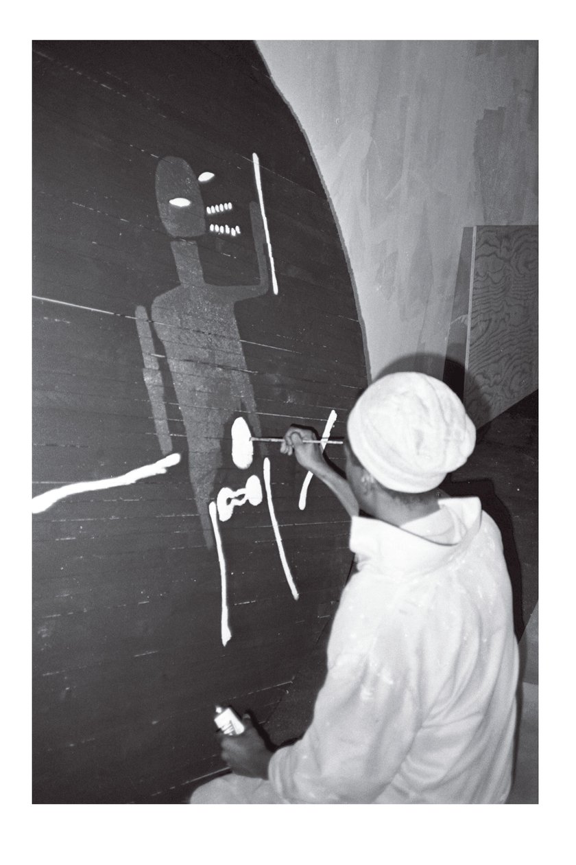 Obraz Jean-Michela Basquiata "Record", Area, Nowy Jork autorstwa Ben Buchanan