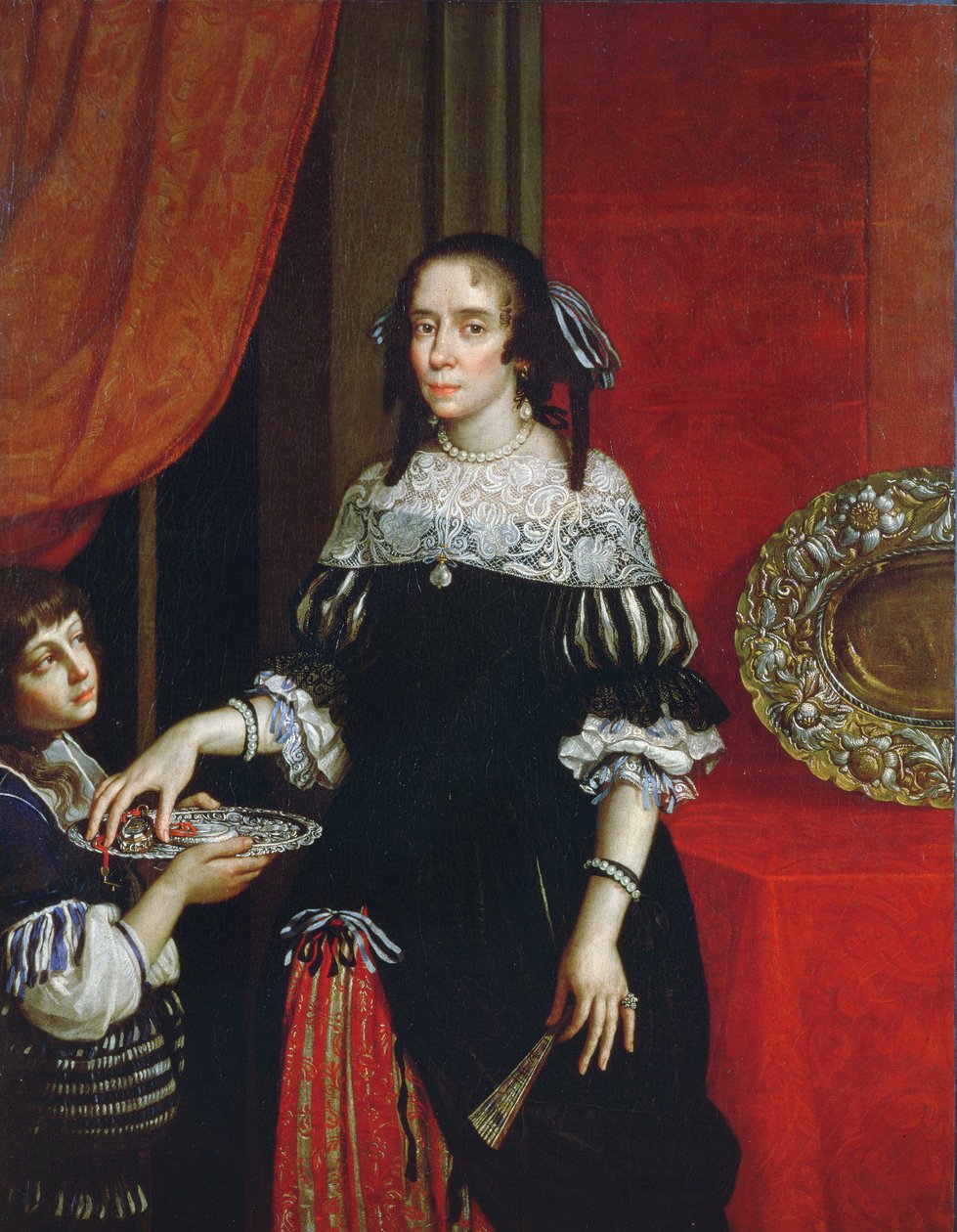 Portret hrabiny Gonzagi di Novellara, 1666 (para 78357) autorstwa Cesare Gennari