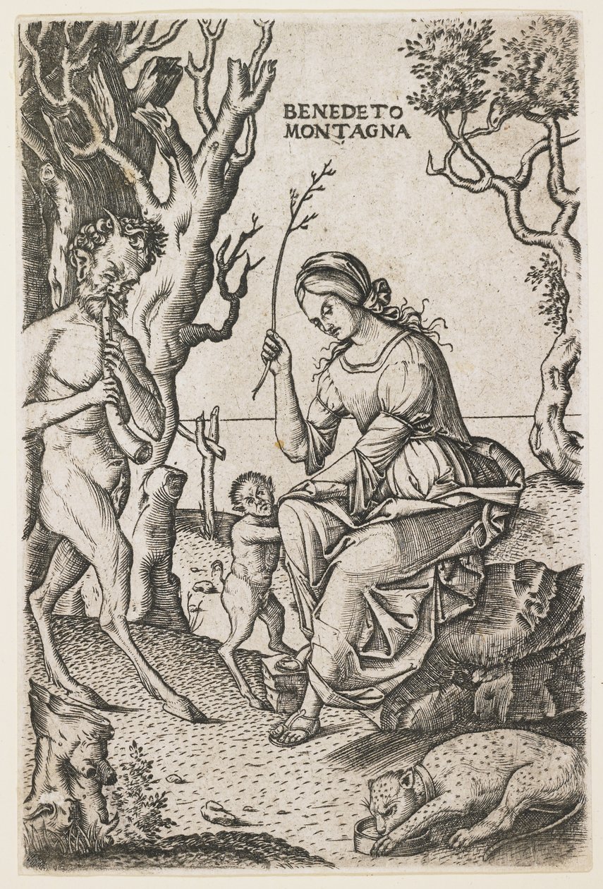 Rodzina Satyrów, ok. 1520 autorstwa Benedetto Montagna