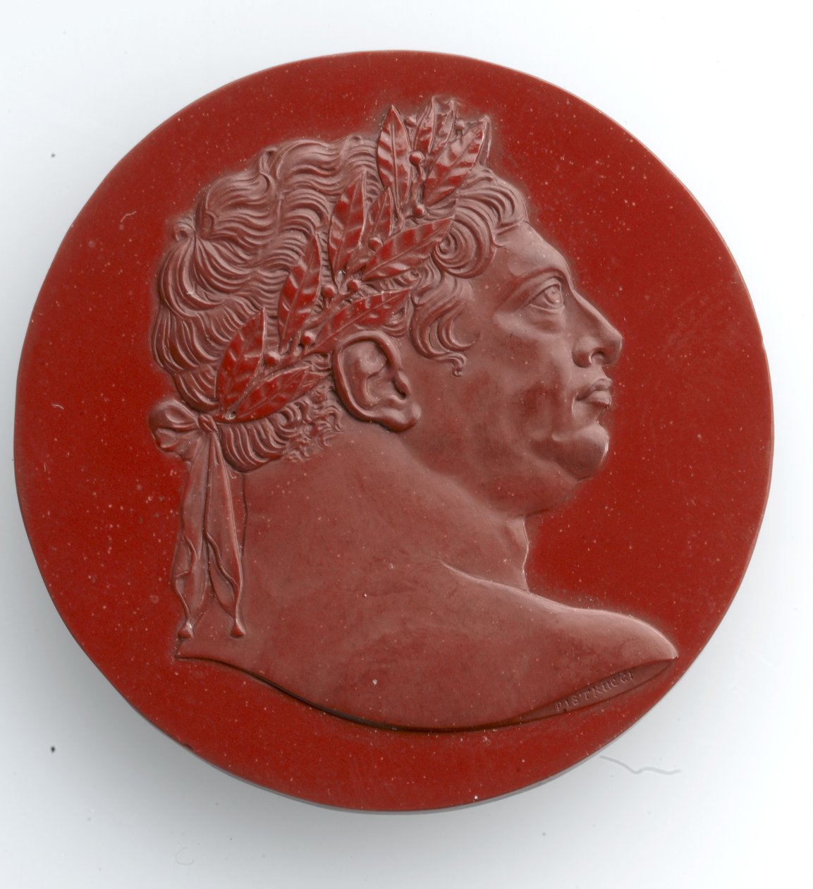 Kamea Jerzego III, 1816 (jaspis) autorstwa Benedetto Pistrucci