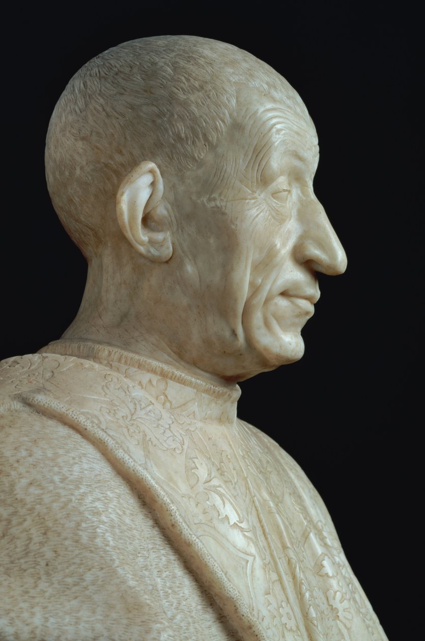 Popiersie Pietro Melliniego, 1474 (marmur) autorstwa Benedetto da Maiano