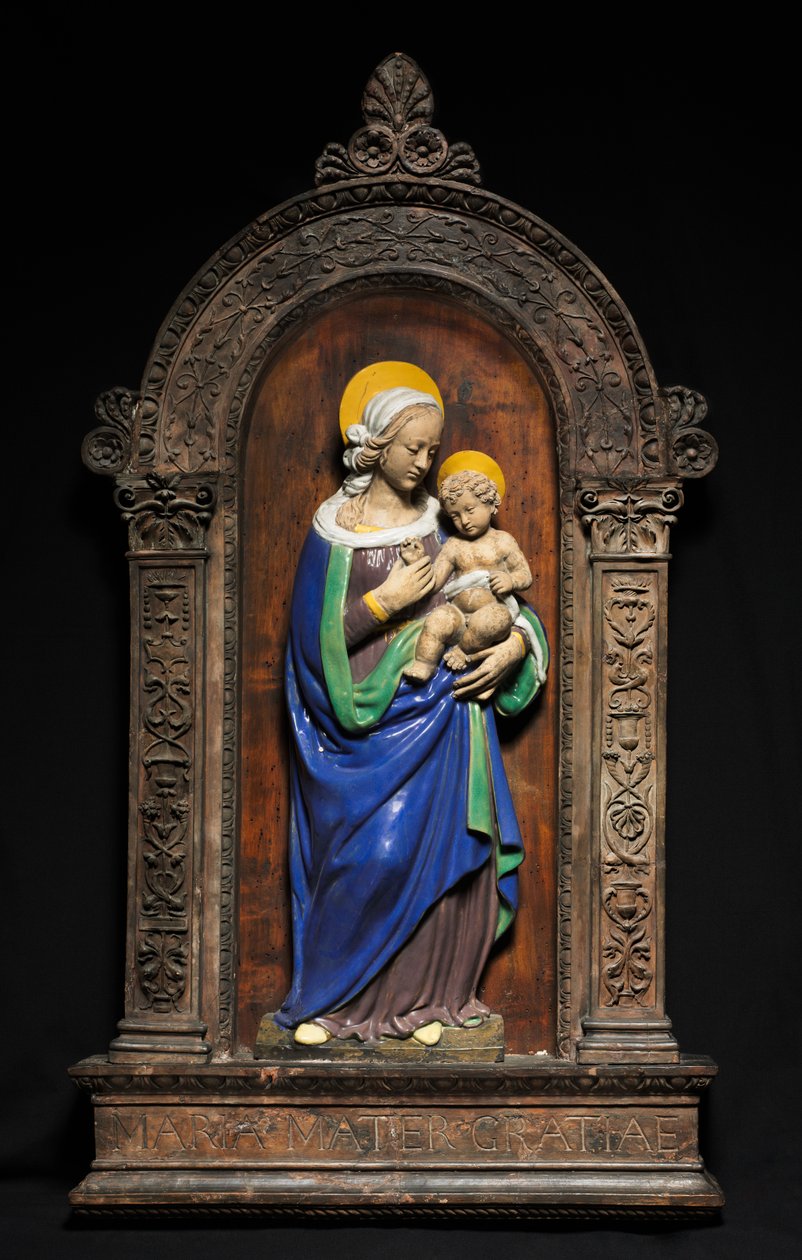 Dziewica z Dzieciątkiem, 1500-1510. autorstwa Benedetto Buglioni