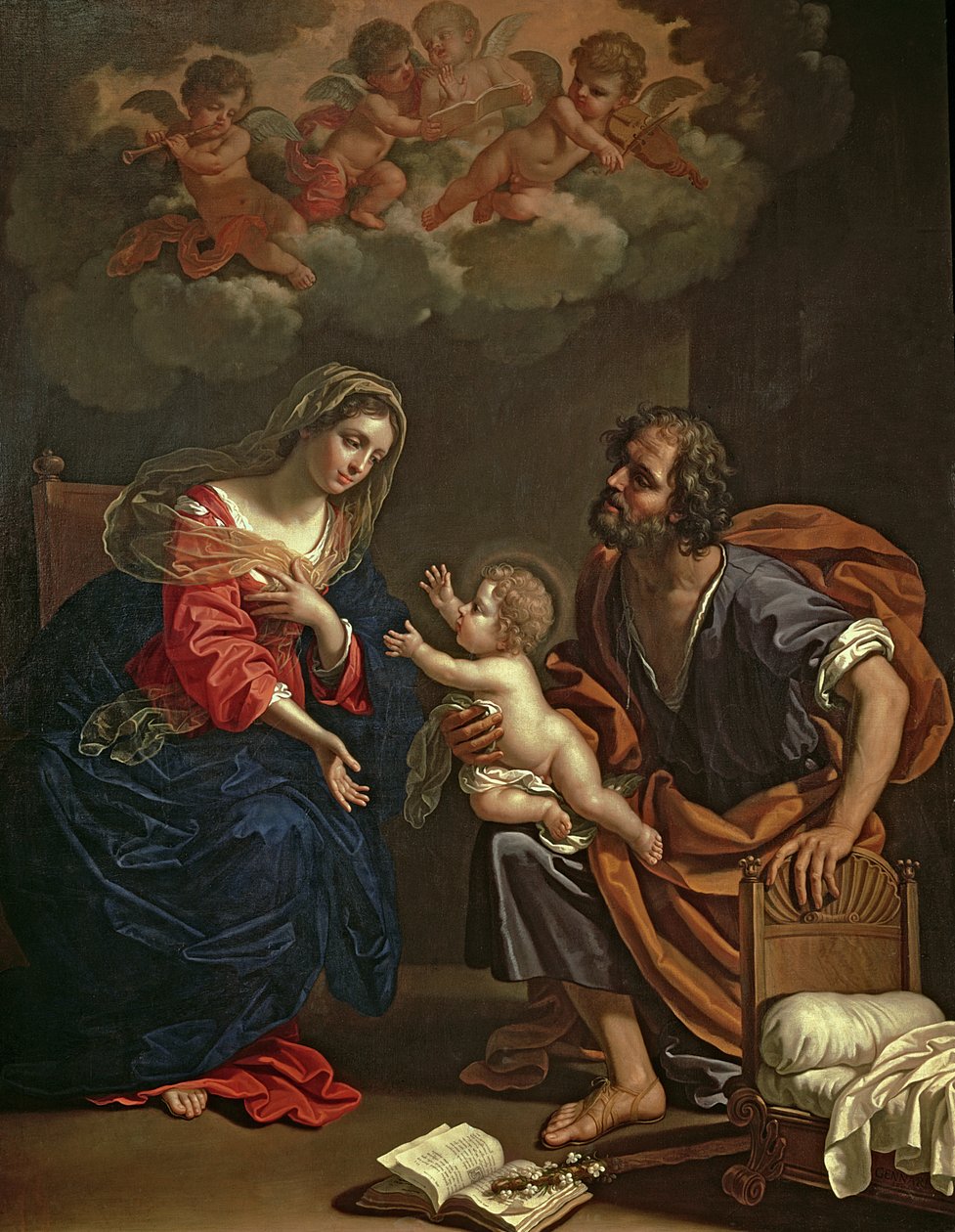 Święta Rodzina autorstwa Benedetto the Younger Gennari
