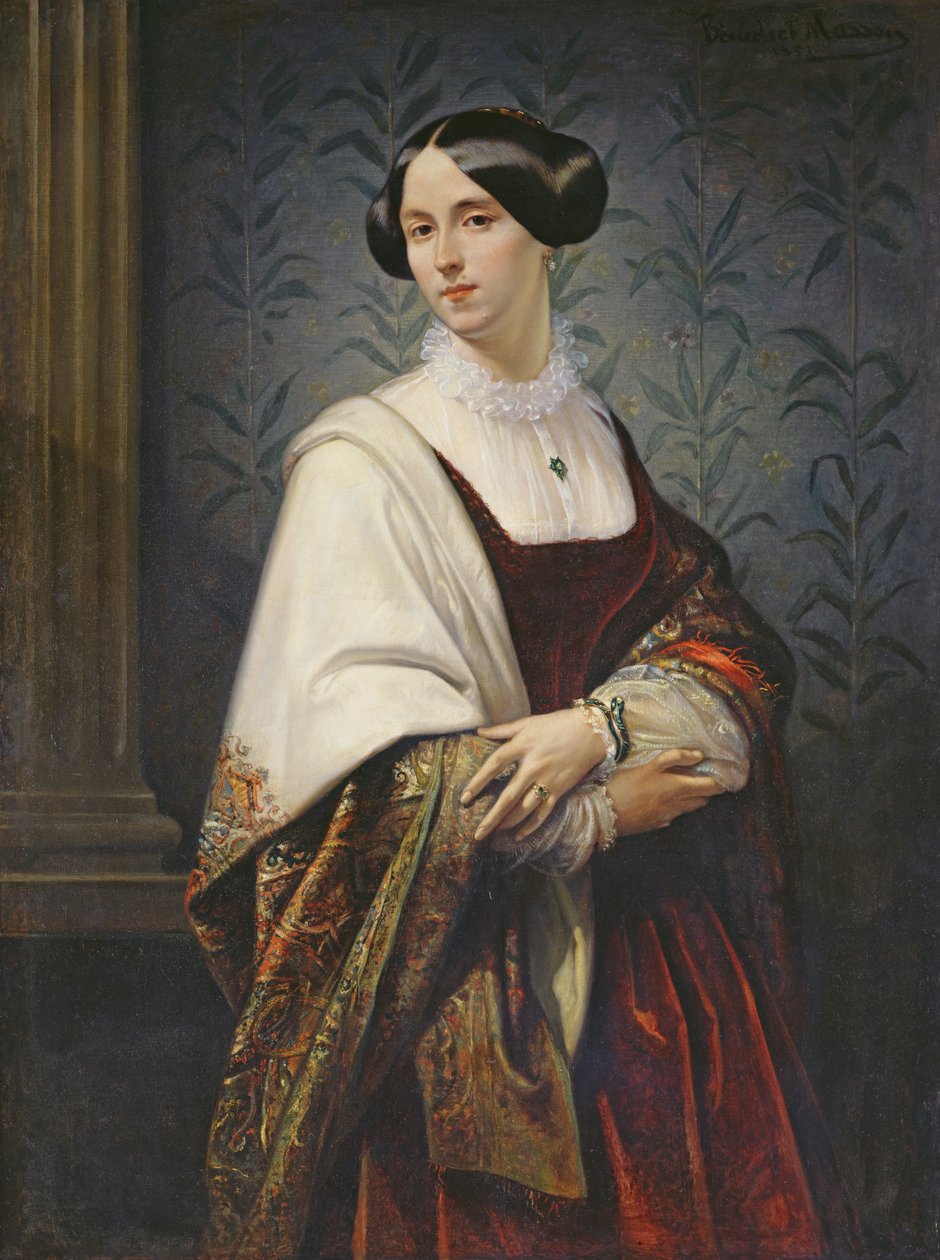 Portret kobiety, 1853 autorstwa Benedict Masson