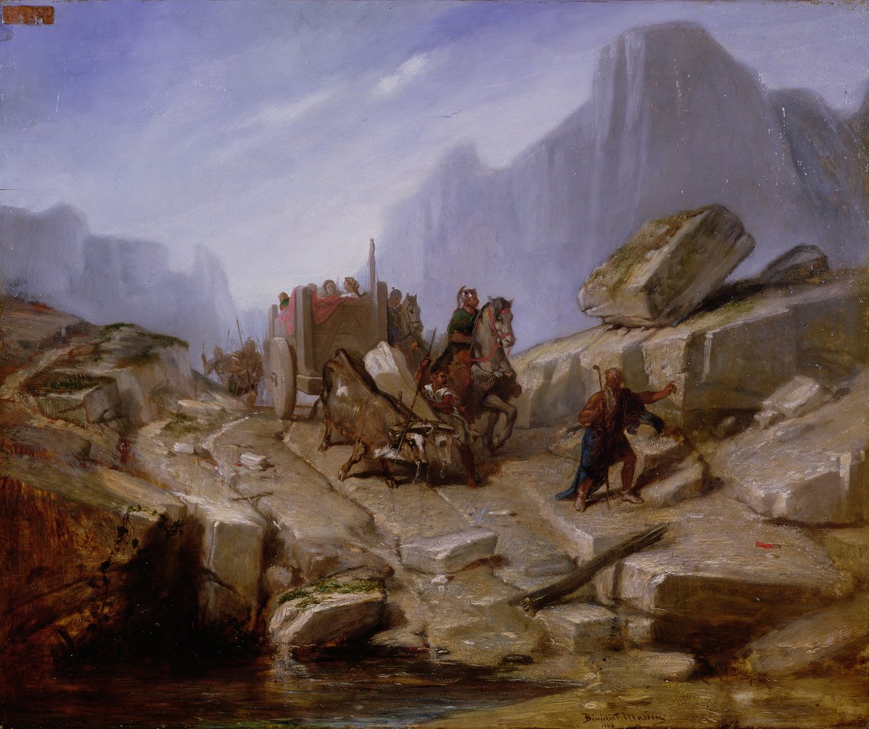 Zdobycie Thelesii przez Hannibala i jego armię, 1860 autorstwa Benedict Masson