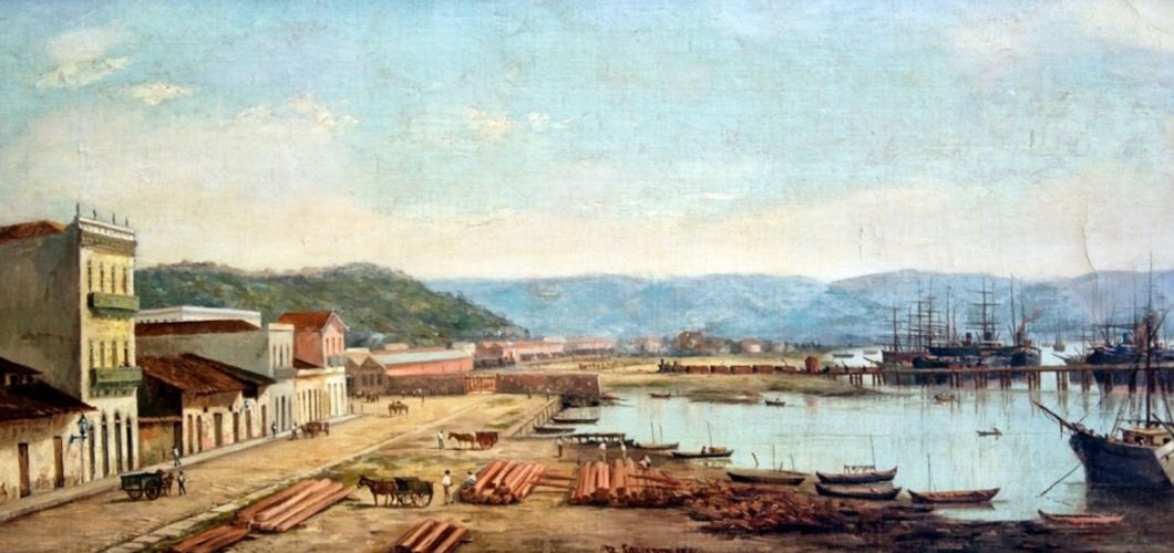 Port Konsulatu i Serra do Marn autorstwa Benedito Calixto