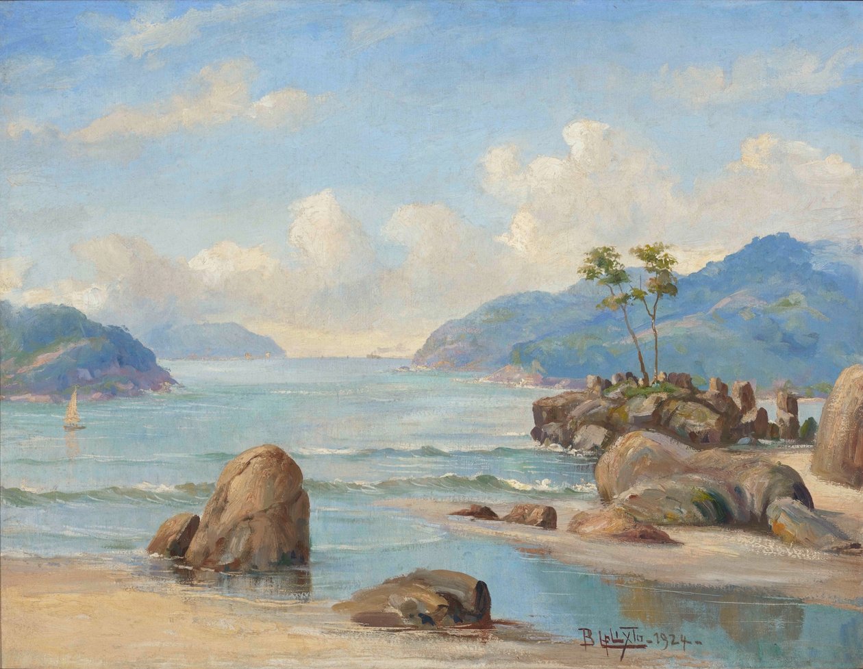 Benedito Calixto - Canto de praia (Baixada santista), SP, 1924 autorstwa Benedito Calixto