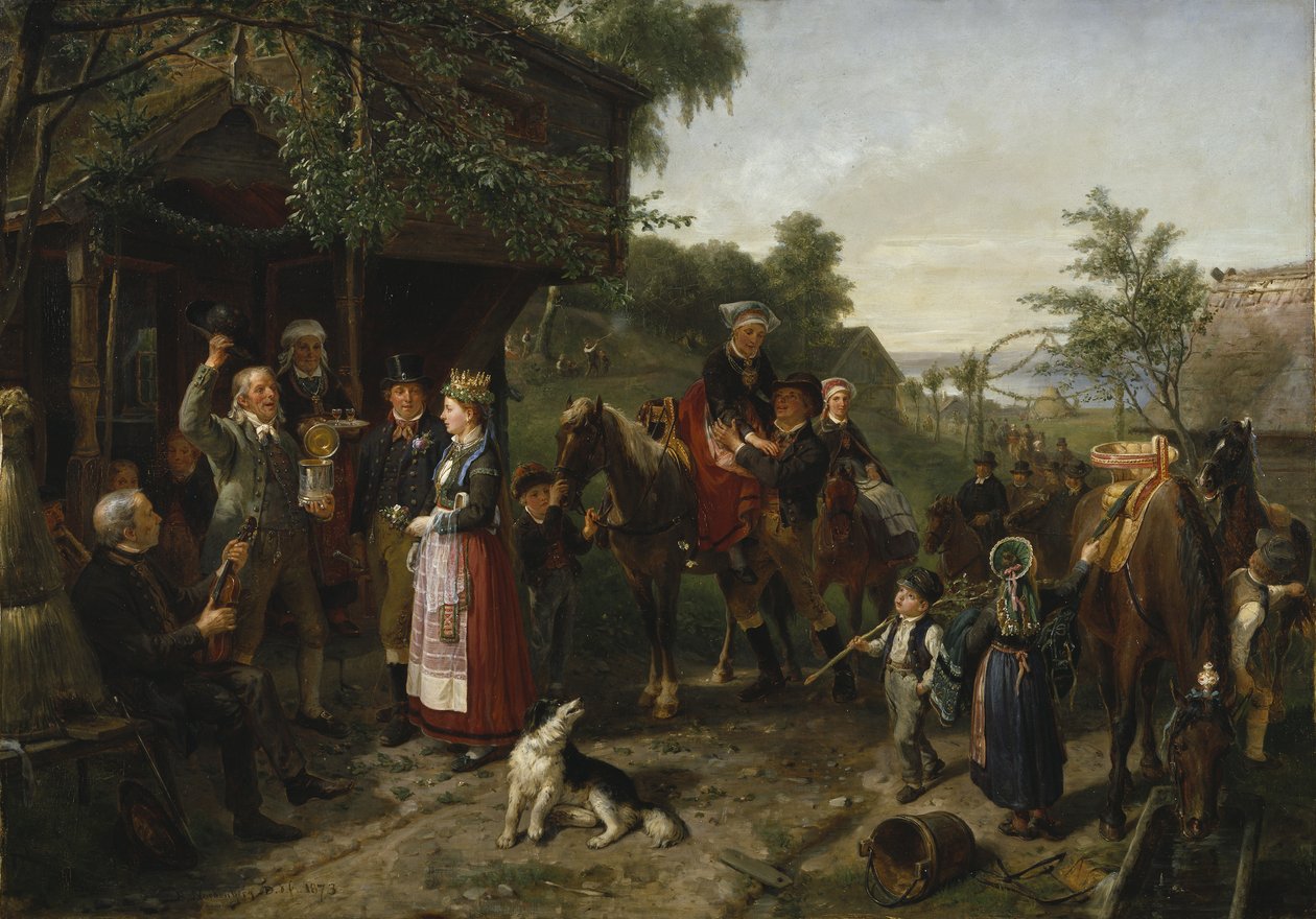 Ślub Värenda, 1873 autorstwa Bengt Nordenberg